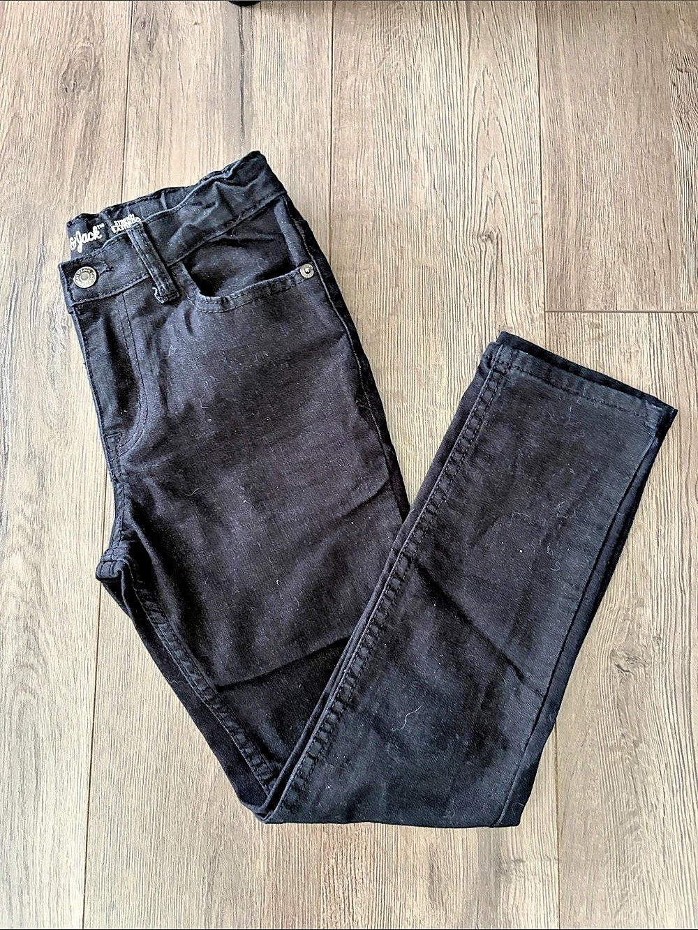 Cat & Jack Skinny Entubado Stretch Skinny Black Boys- Size 10